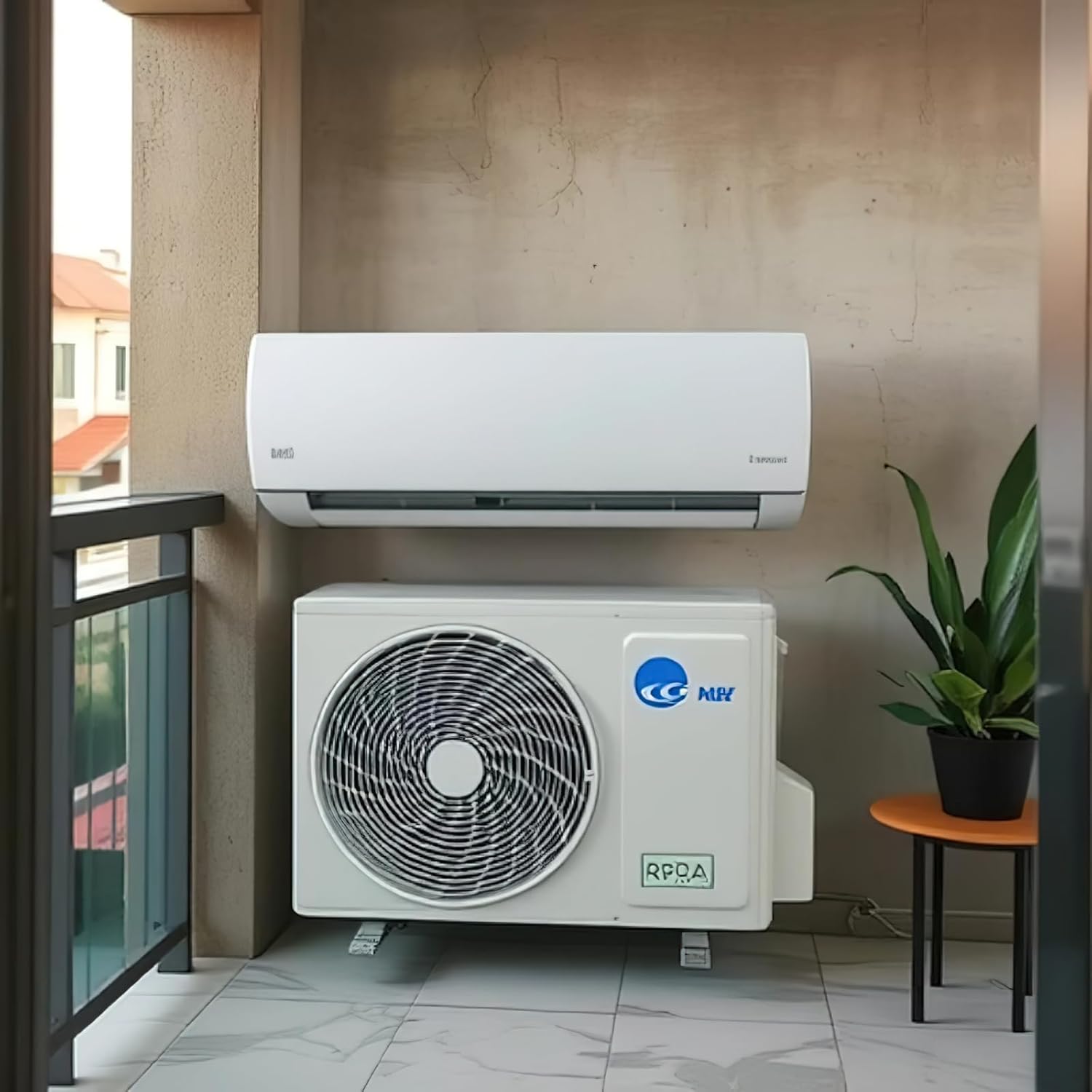2.81kW Split Heat Pump Wall mounted Air Conditioner Dual purpose Variable Frequency Energy saving and Silent Design for Cooling and Heating
