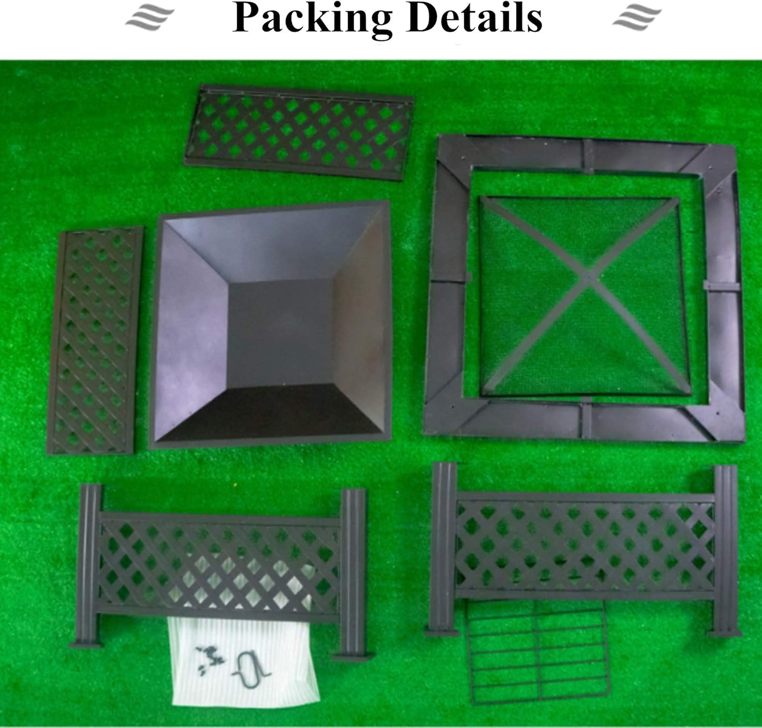 Square Fire Pit Table,Built-in Fire Bowl Table,Metal Bonfire Firepit with Mesh Spark Screen Cover,Outdoor Patio Heater Wood Burning,Garden Fireplace for Camping