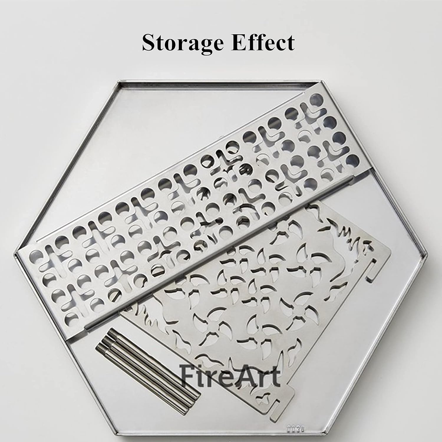 Portable Outdoor Fire Pits, Wood/Charcoal Burning Firepit Bowls, Bonfire Atmosphere Heating Lamp, Barbecue BBQ Grill Stove for Patio Backyard Garden Camping