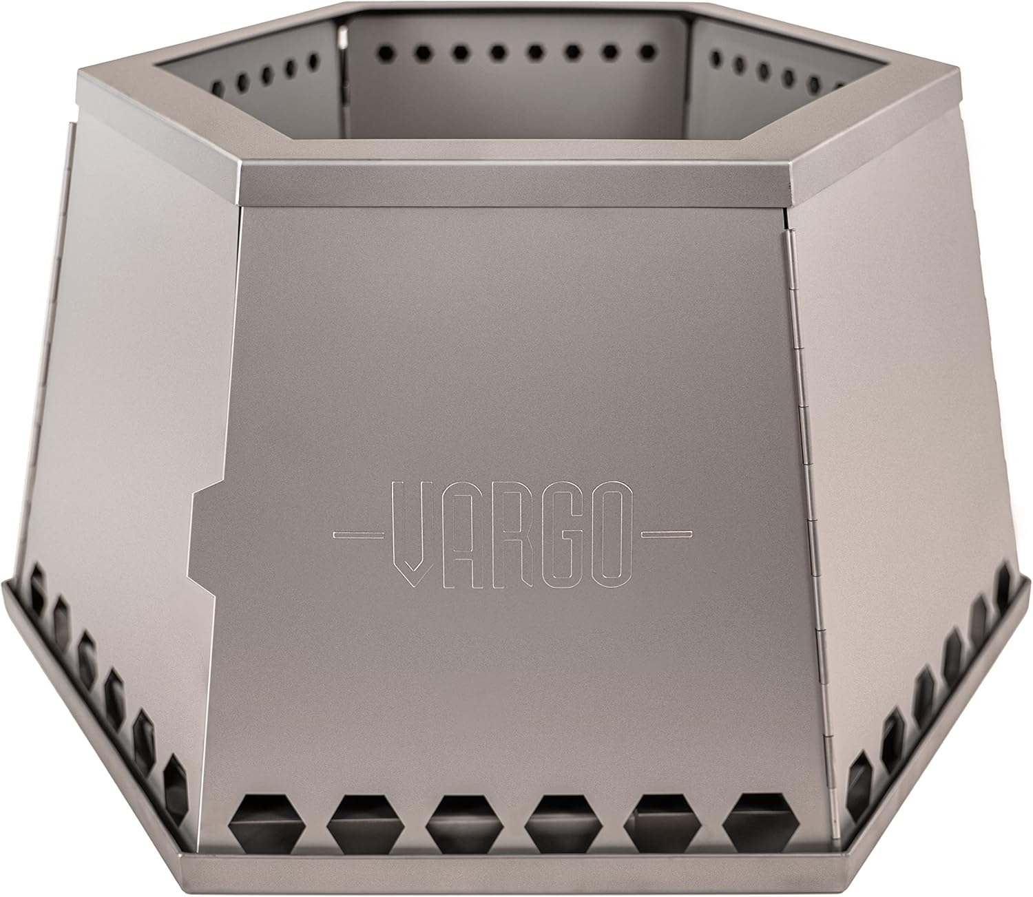 Vargo MegaHex Smokeless Fire Pit: Folding, Portable, and Durable Stainless Steel Fire Pit for Outdoor Adventures
