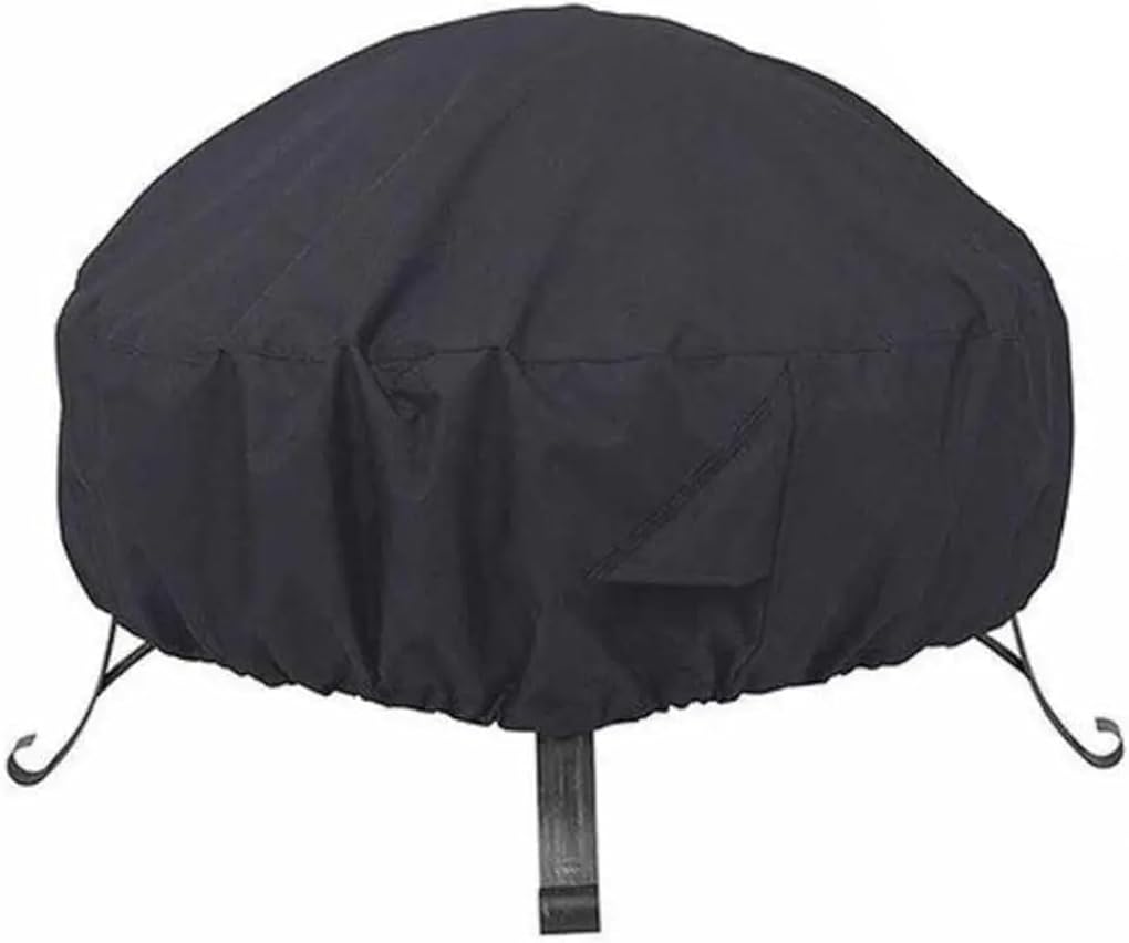 Pool Accessories Pool Cover Fire Pit Cover Outdoor Water-Resistant Fire Pit Stove Anti-dust Cover with Two Handles BBQ Cooking Garden