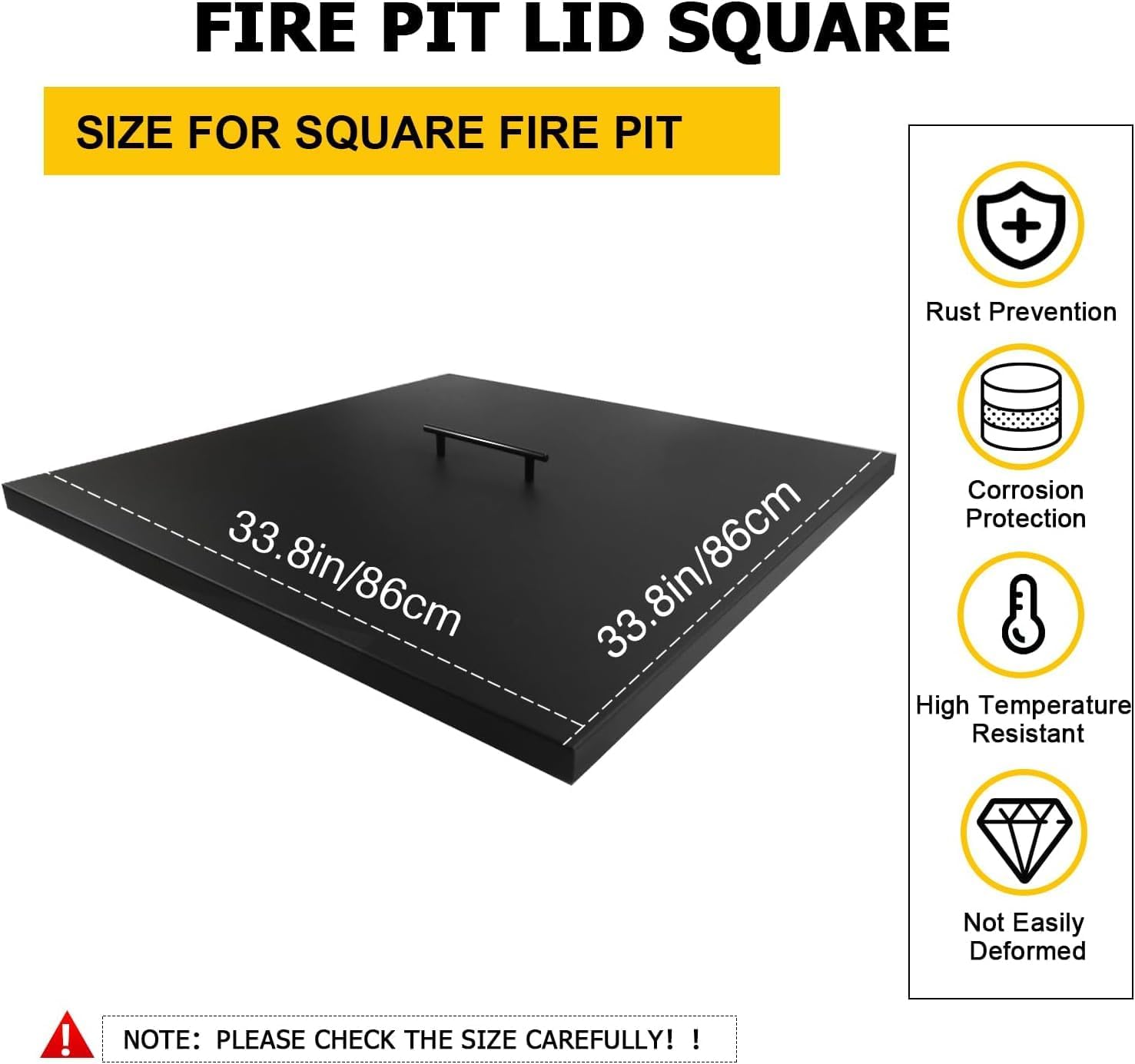 Fire Pit Cover Lid 34