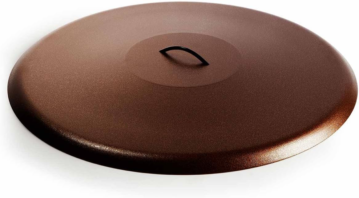 HPC Fire Round Aluminum Fire Pit Cover (FPHC-24C), Copper Vein, 24-Inch