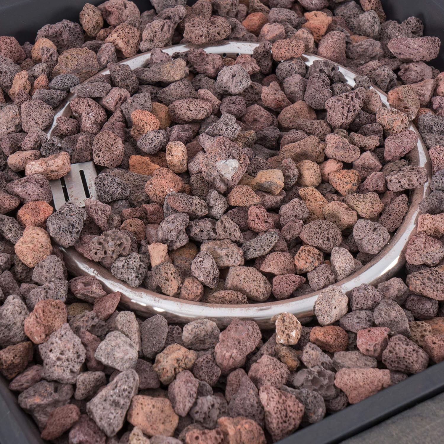 Christopher Knight Home Stonewall Outdoor Square Fire Pit - 40,000 BTU, Natural Stone