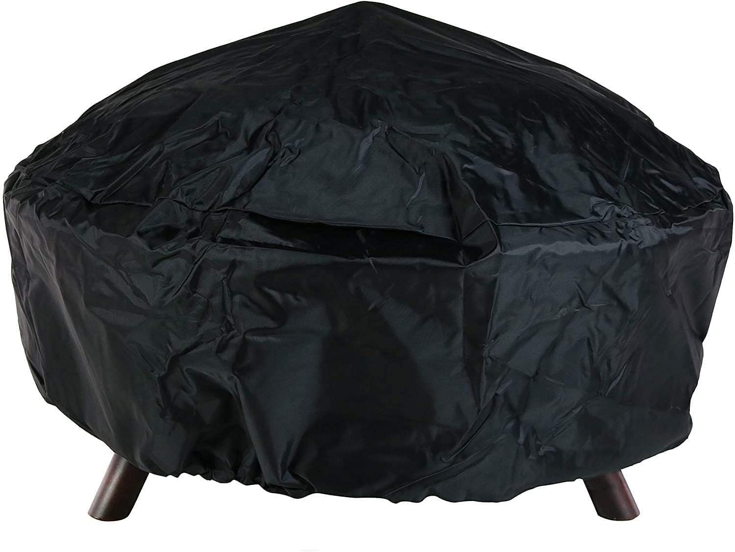 Fire Pit, Outdoor Wood Burning Fire Pits BBQ Grill Wood Burning Outdoor Fireplace Garden Beaches Camping, Great for Outdoor and Patio, Bonfire, Black