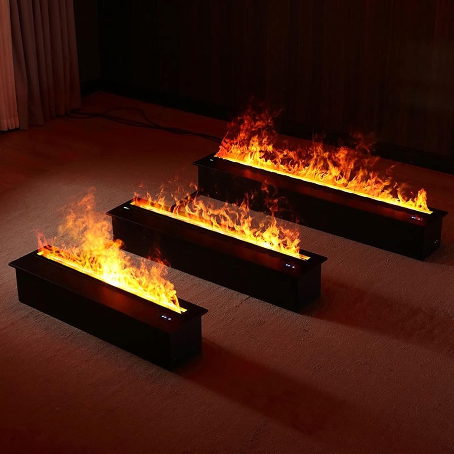 3D Water Vapor Fireplace with Humidifier Flame 47.2