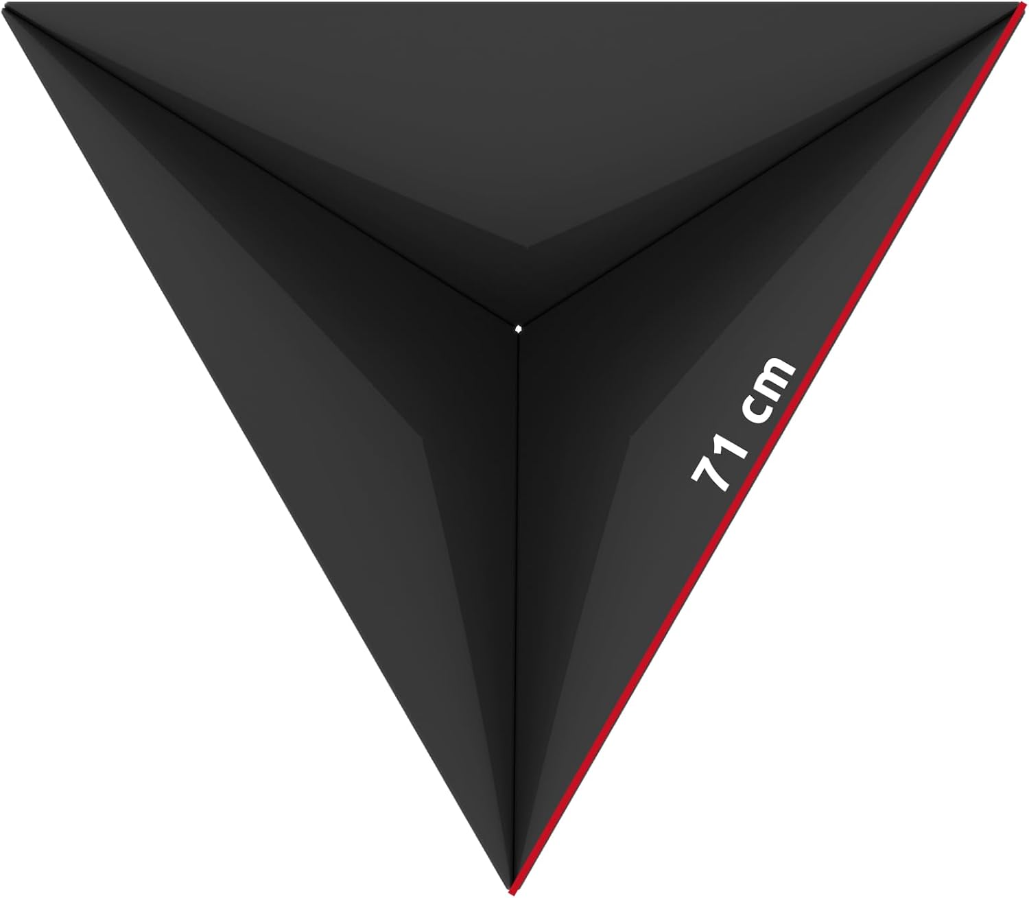 Kratki Fire Pyramid Asymmetrical Triangular Garden Fire Pit L79 x W68.5 x H22.7 cm Weight 16.8 kg Made of Heavy Duty Heat Resistant Steel