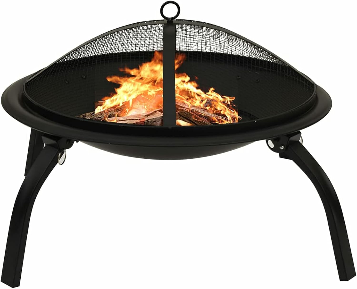 Fire Pits & Outdoor Fireplaces 2-in-1 Fire Pit and BBQ with Poker 22