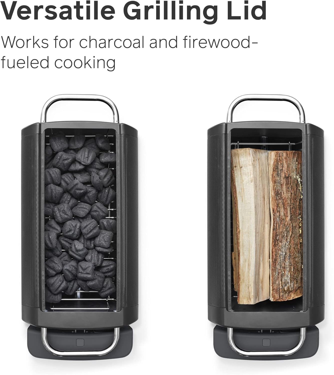 BioLite, Enamel Coated Grill Cover Lid for FirePit, Works with Charcoal and Firewood Cooking