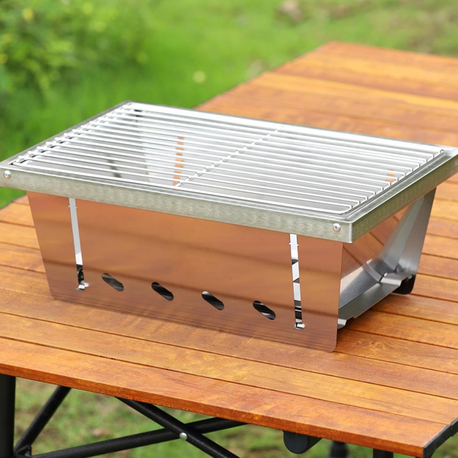 Portable Fire Pit - Heat-Resistant Windproof Outdoor Cookware,Portable Charcoal Grill | for Hiking Garden Balcony Backyard Patio Traveling Picnic Party Bonfires