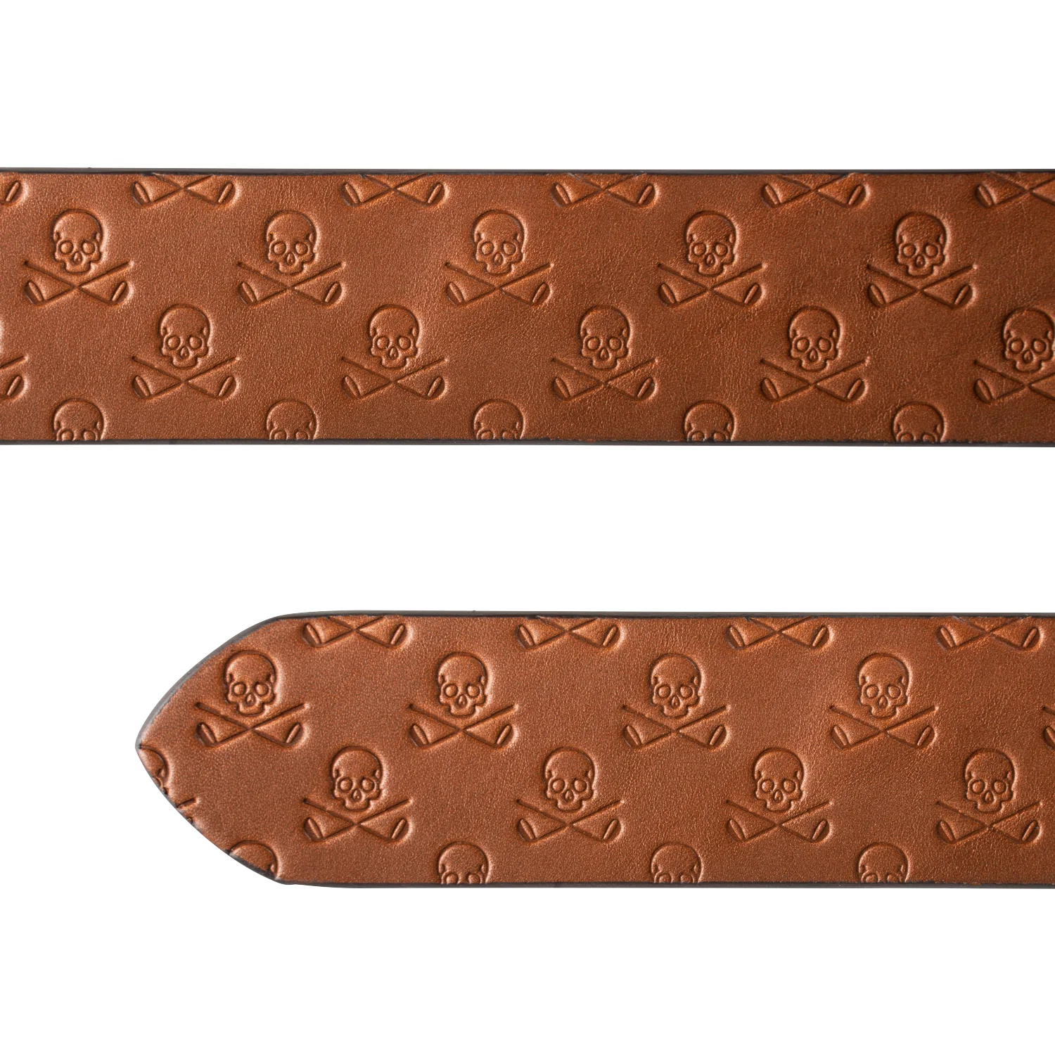 Skull & Clubs Full-Grain