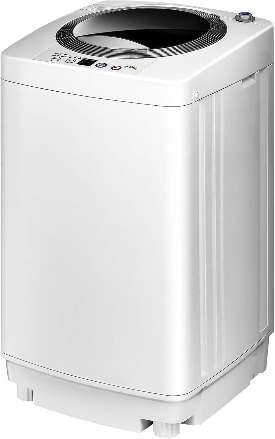 ARLIME Portable Washing Machine, Full-Automatic 8 lbs Capacity Laundry Machine w/Drain Pump, Ideal Compact Single Tub Clothes Washer & Spinner for RV, Dorm, Apartment Living