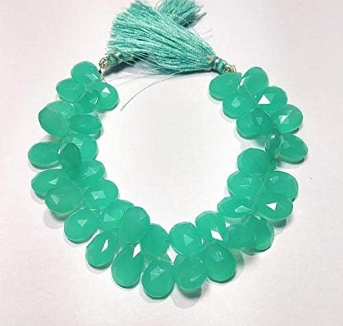 13 inch natural beads strand of 10-14mm faceted pear hydro quartz gemstone beads for DIY jewelry - necklace, bracelet, earring, ring.