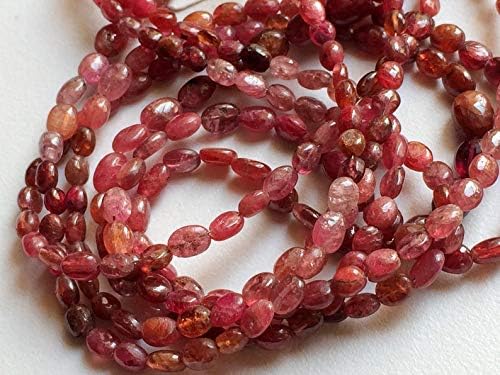 20 inch Strand of Natural Ruby 6x5 mm Oval Smooth Beads for Jewelry Making - Ruby - Ruby Plain Oval Beads, Ruby Necklace, Ruby Jewelry, Ruby Stone, Genuine Ruby Necklace, 6x5mm, 20 inch Strand