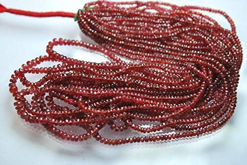 15 Inch Strand, Natural Pink Spinel Faceted Rondelles Beads 2.75-4mm aprx Code-HIGH-64704