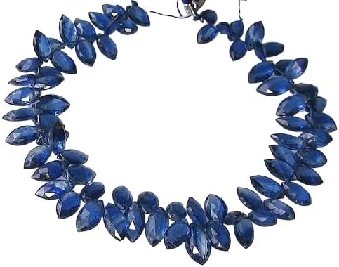 92cts AAA Kyanite Faceted Briolette Bead Strand 109918A for Jewelry Making