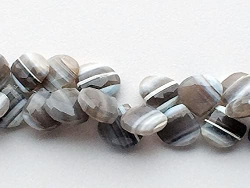 BEADS GEMSTONE 1 Strand Natural Boulder Opal Beads, Boulder Opal Faceted Heart Beads, Boulder Opal Necklace, 15-13mm 8 Inch Long Long Code-HIGH-16577