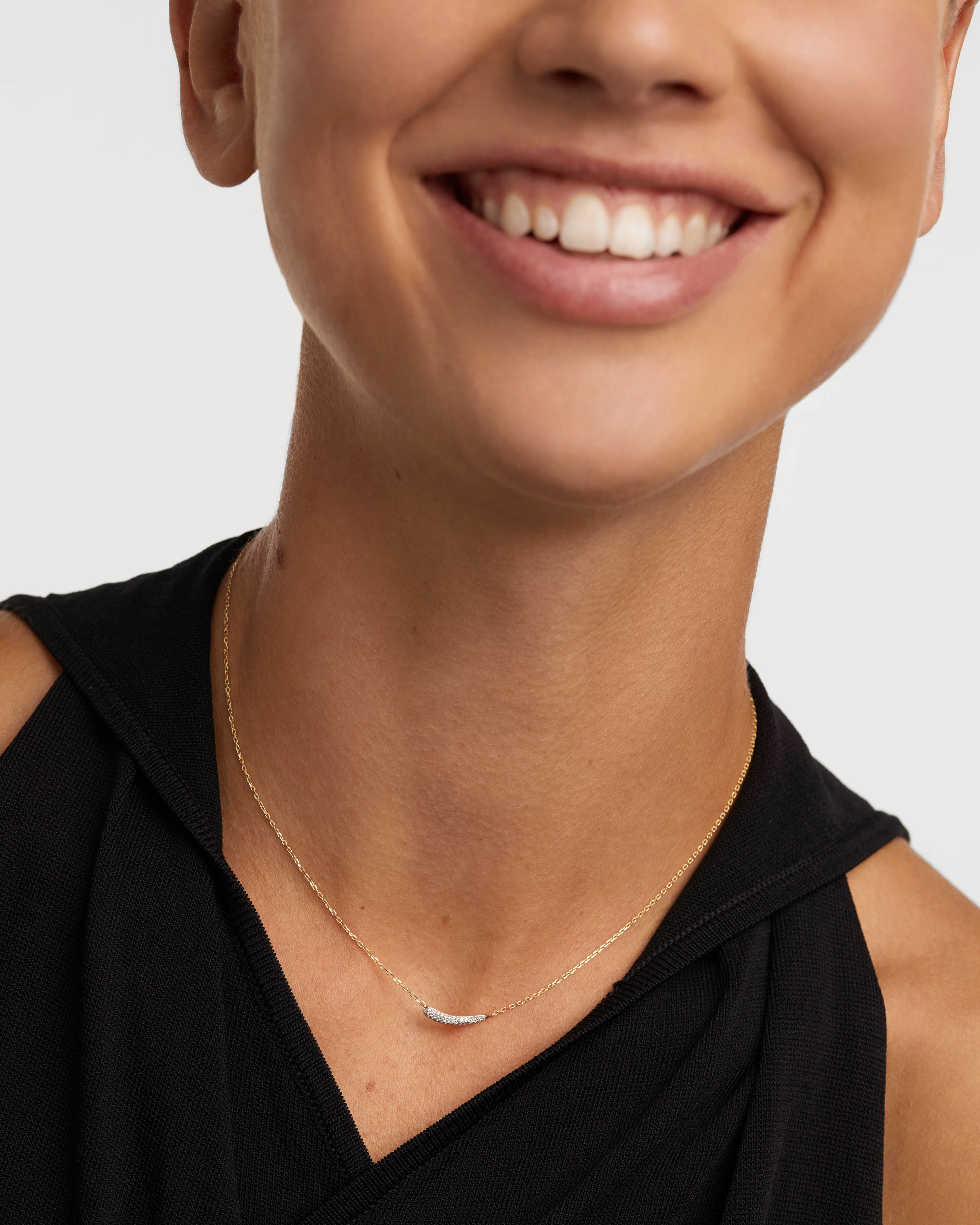 Diamonds and gold Nilo necklace