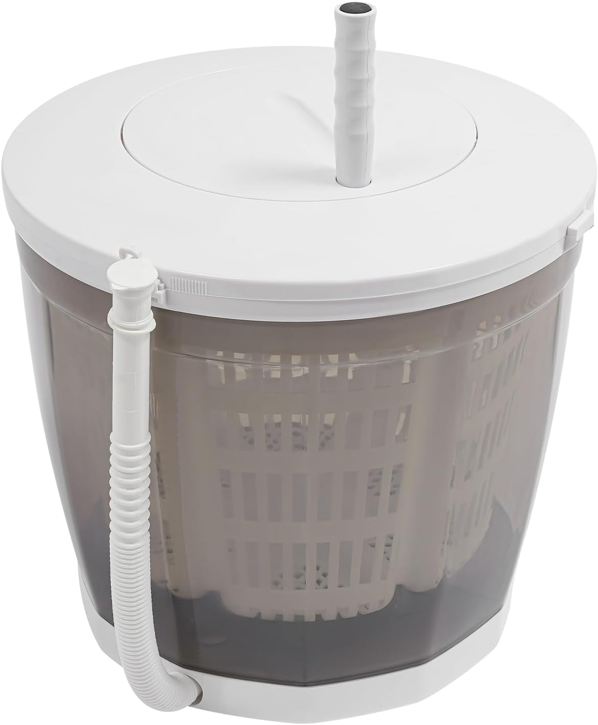 2 in 1 Manual Washer Mini Portable Washing Machine, Non-Electric Spin Dryer, Outdoor Washing Machine for Apartment, Dorm, Camping,Traveling, 4.4lbs Capacity with Foldable Handle
