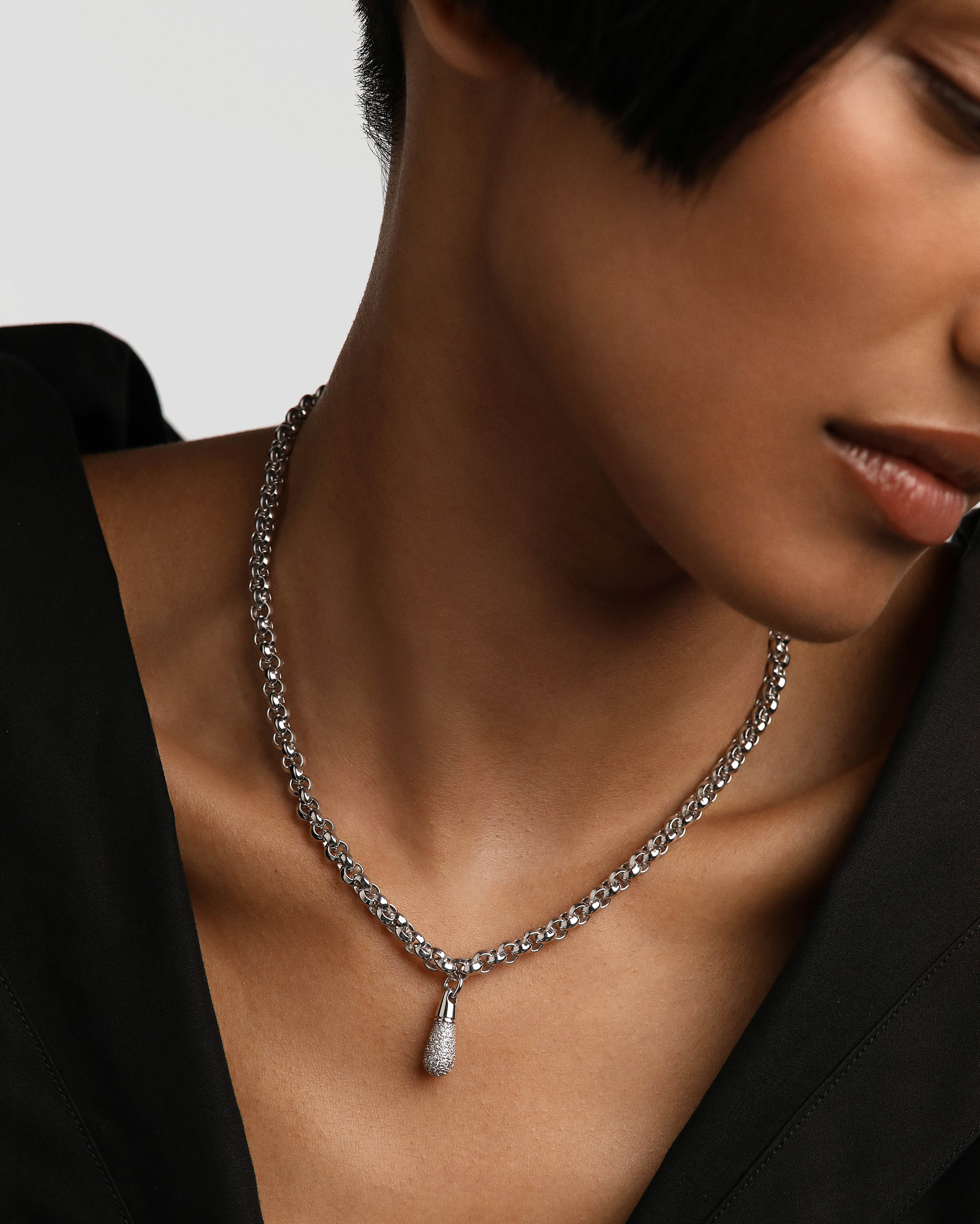 Jazz Silver Chain Necklace