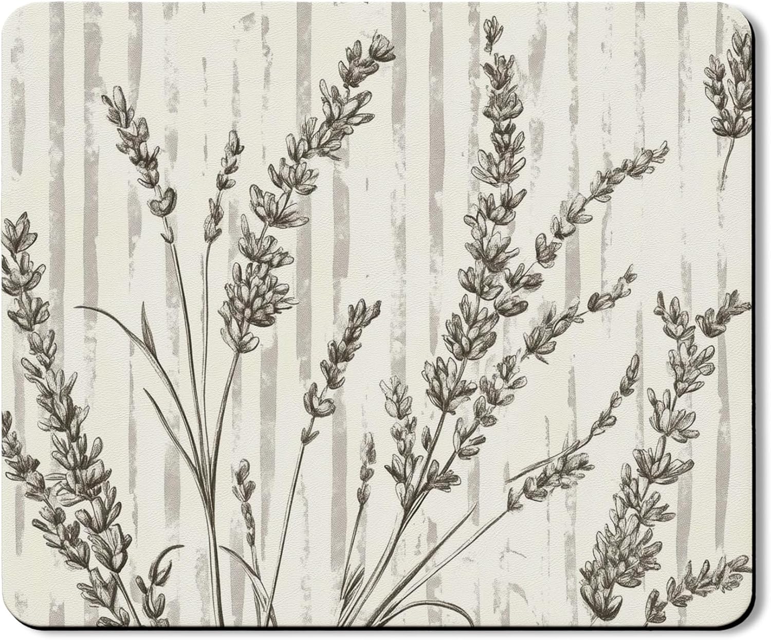 Lavender Washer Dryer Top Protector Mat, Vintage Botanical Floral Laundry Machine Dust Covers, Elegant Anti-slip Waterproof Washer and Dryer Mats for Home 20x24 Inch