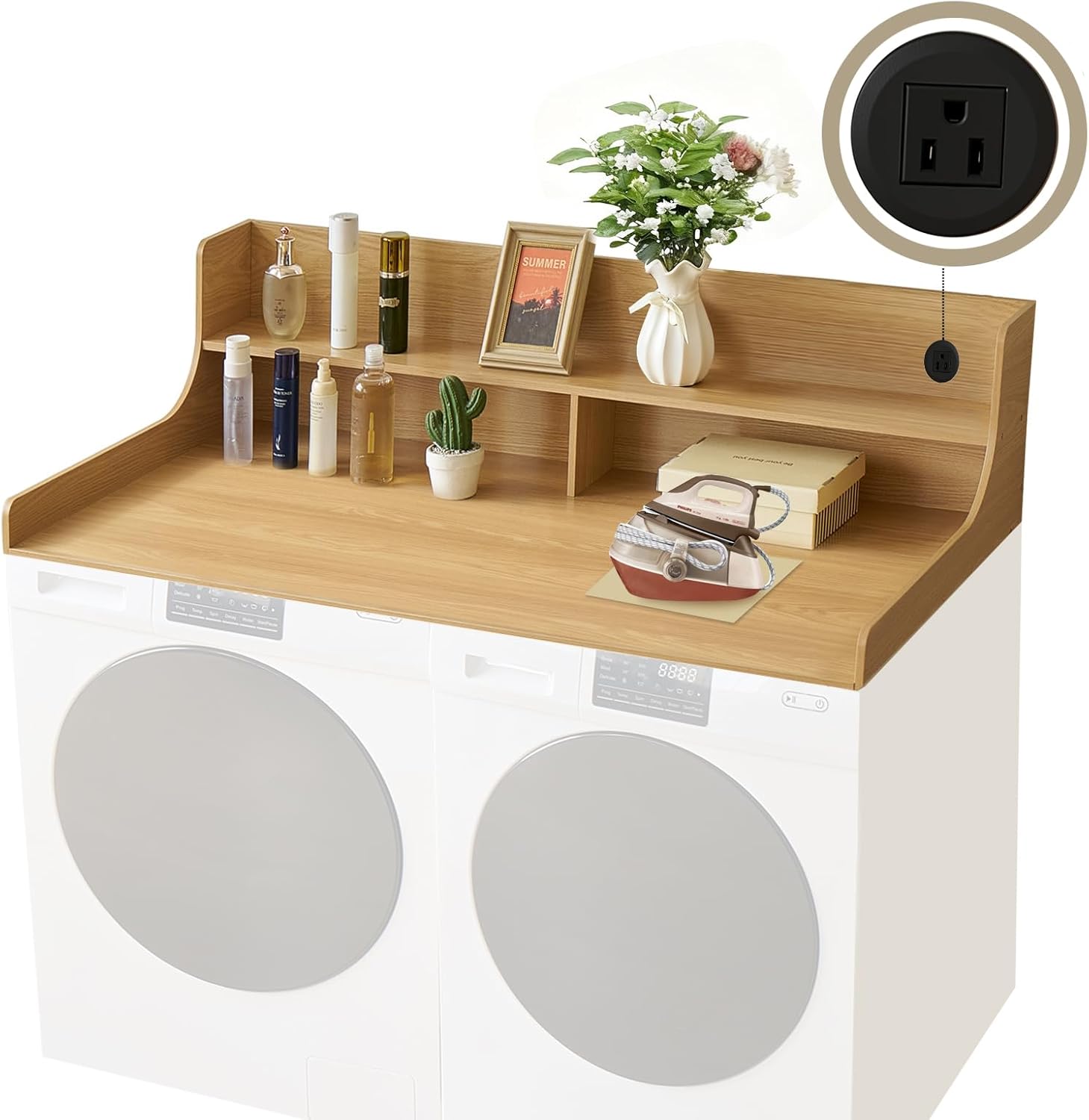 2-Tier Washer and Dryer Countertop 54