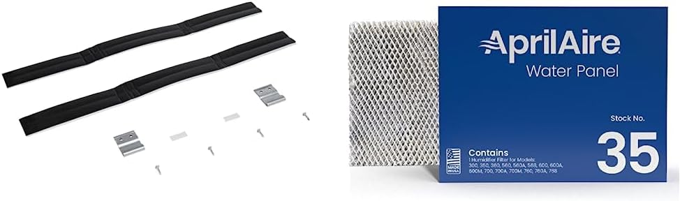 Whirlpool 8572546 Laundry Appliance Stacking Kit, Metallic & Aprilaire 35 Water Panel Humidifier Filter Replacement for Aprilaire Whole House Humidifier Models 350, 360, 560, 560A