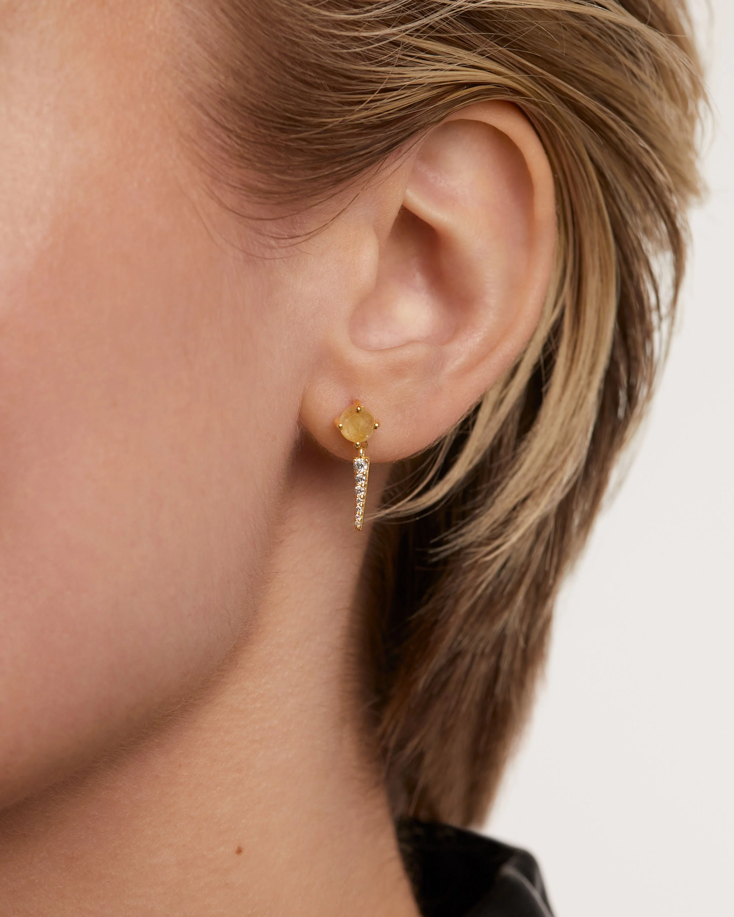 Yoki Rutilated Quartz Single Earring