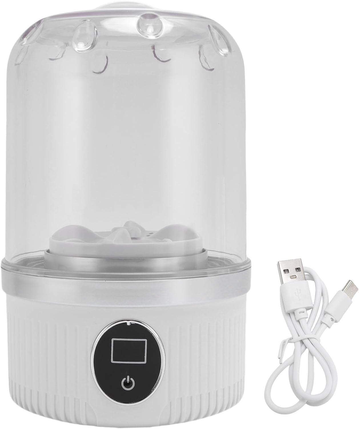 Portable Washing Machine, Socks Washer Machine, Rechargeable Cordless Mini Laundry Washer 1000RPM for Underwear Socks White