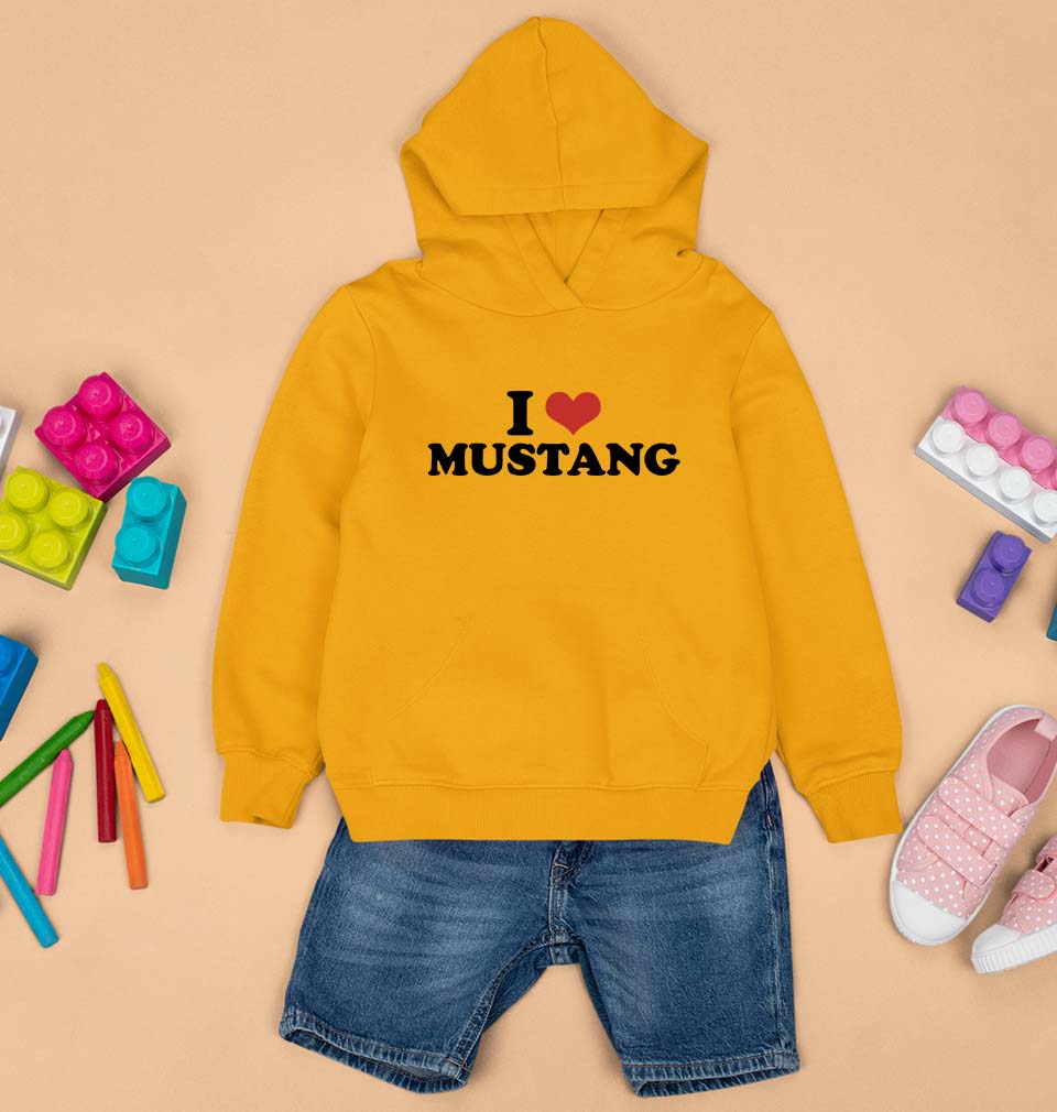 I LOVE  MUSTANG Hoodie for Boy/Girl