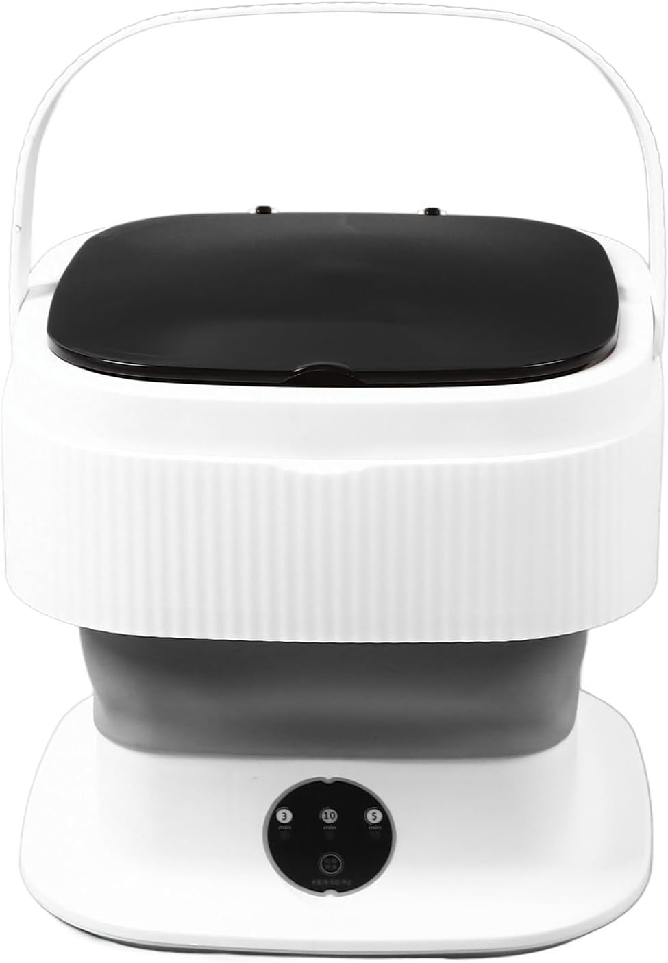 Portable Washing Machine, 10L Foldable Mini Small Portable Washer Washing Machine with Drain Basket, Mini Folding Washer for Apartment, Laundry, Camping, RV, Travel, Underwear