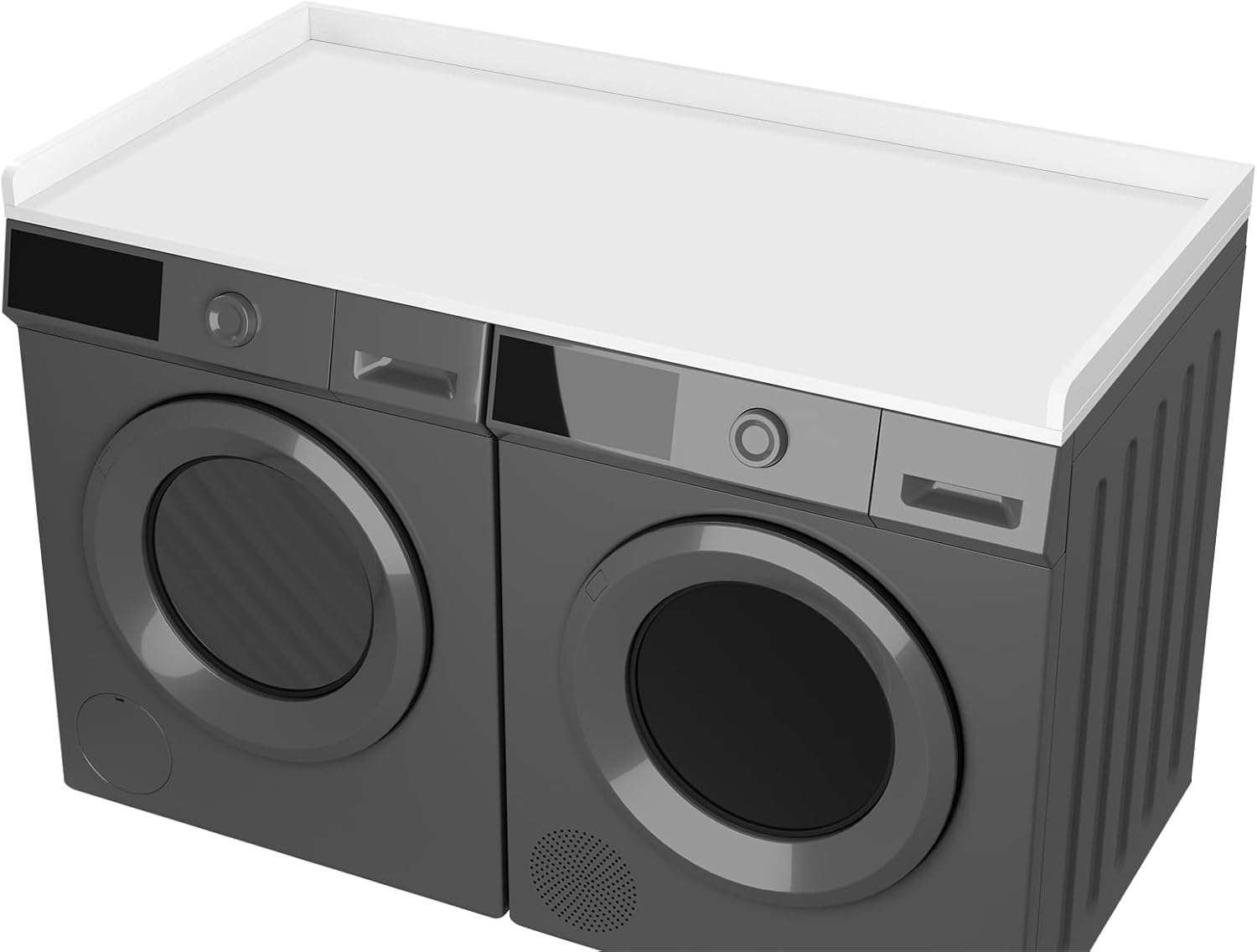 Uniflasy Washer and Dryer Topper with Edge Rails, 54
