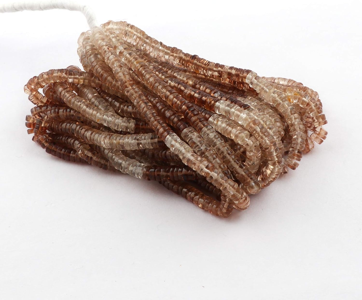 Hessonite Garnet Beads Strands, Heshi Tyre Beads Jewelry, Smooth Polished Gemstone Strands, 11 Strands Bunch Lot Supply, Handmade Beads Making Jewelry, Finding Beads Supplies.