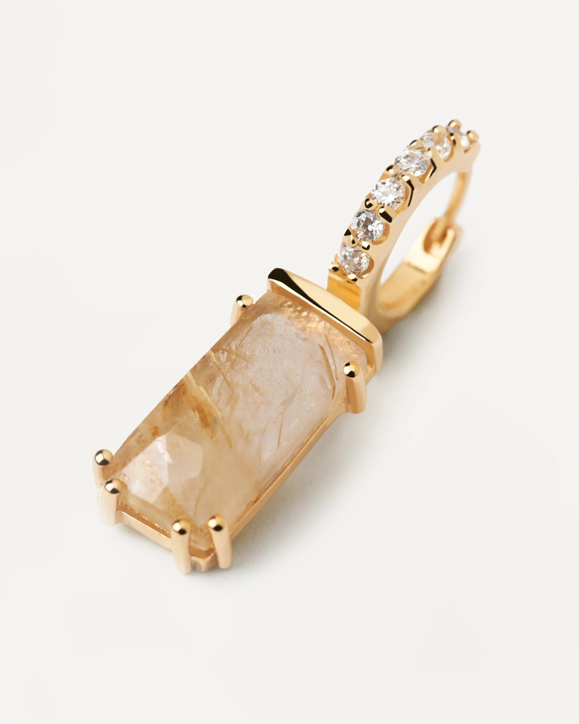 Kaori Rutilated Quartz Single Earring