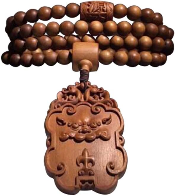 Mascot Wooden Crafts Wood Carving Art Wood Decoration Artwork 老山檀香DIY佛珠手串手链 多种规格多种款式油润手颗味馨香(百财)