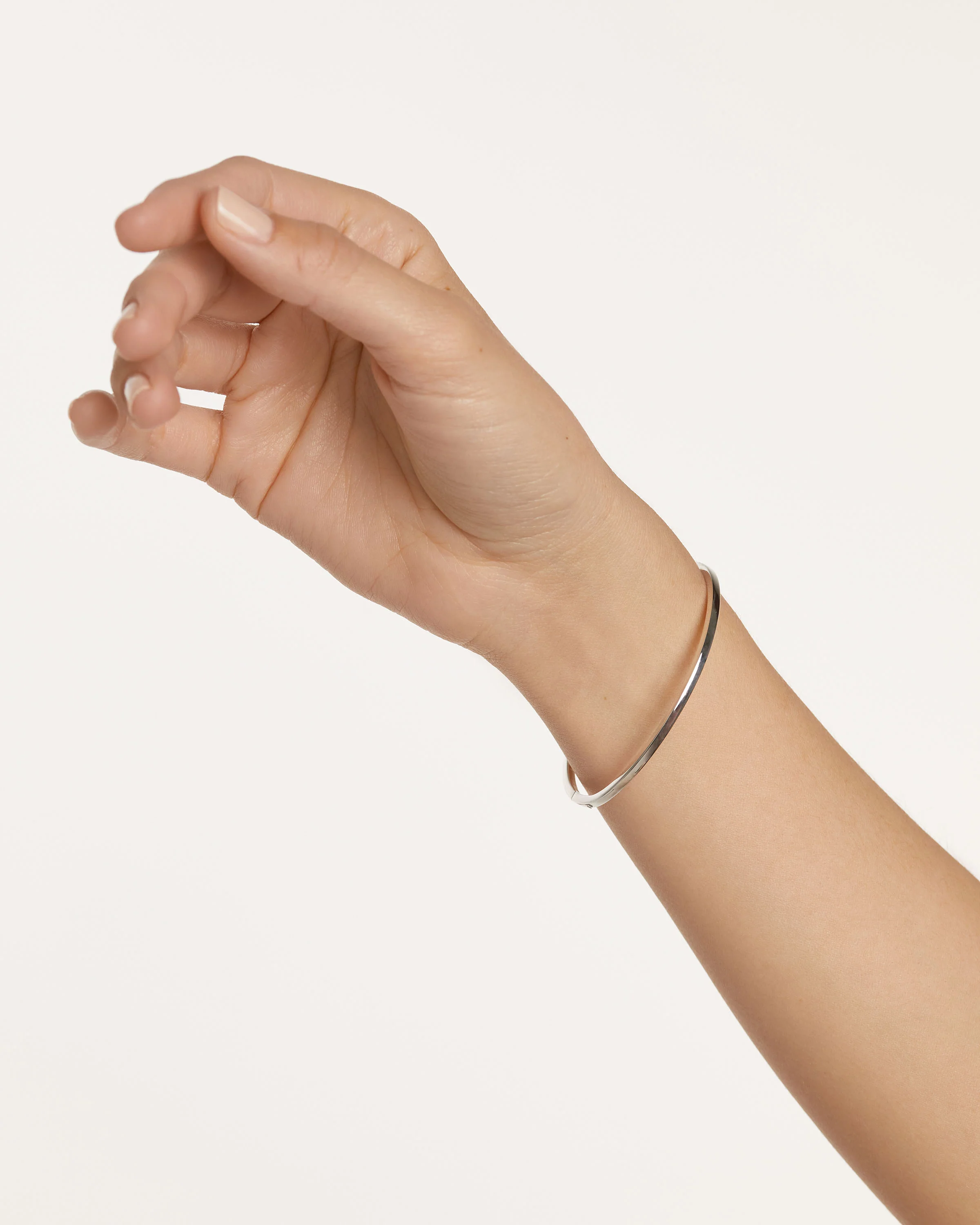 White Gold Core Bangle