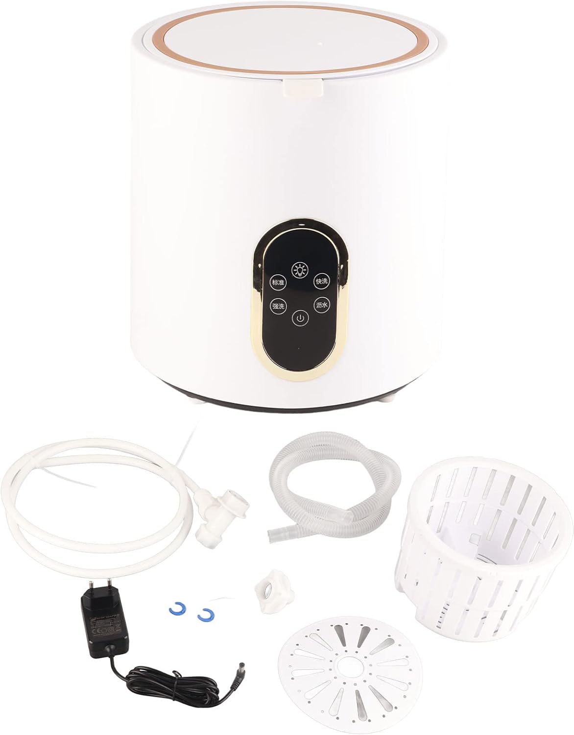 Portable Mini Washing Machine for Underwear and Socks - Fully Automatic Dormitory Laundry Washer, 7L Capacity, 100-240V(US PLUG)