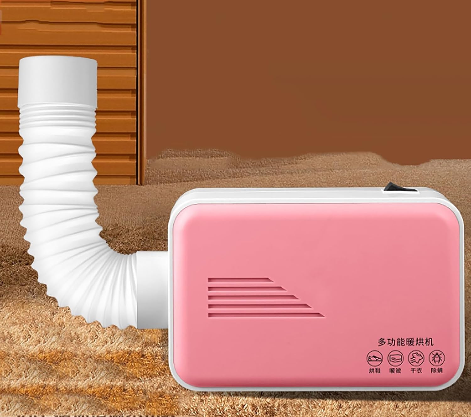 Shoe Dryer, Portable Mini Clothes Dryer, 2 Gears Heater with Cloth Cover, Quick Heating, Three-Dimensional Drying, No Damage to Clothes, for Apartment, Dorm, Shoes Clothes Quilt Pets