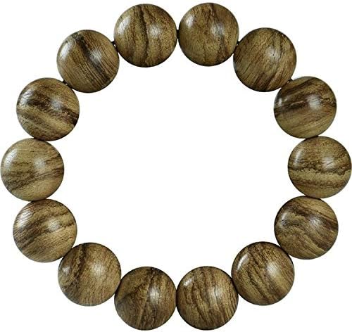 GLW Kalimantan Wild Agarwood Aloewood 15mm MALA Prayer Beads #4914