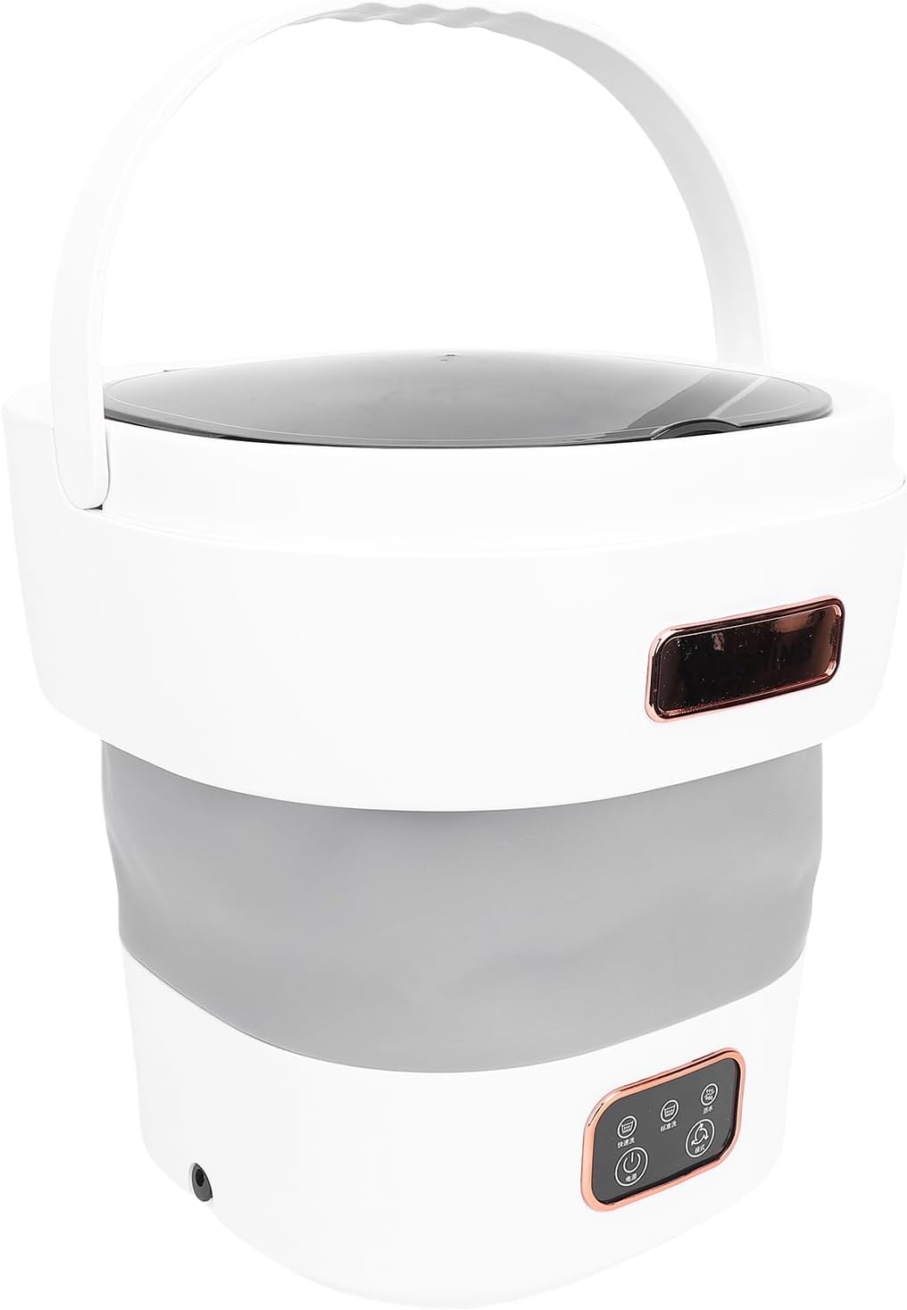 TOPINCN Portable Washing Machine Foldable Washer with Spin Basket Mini Laundry Machine Dry Automatic Drainage for Apartments Dormitories Hotels (US Plug)