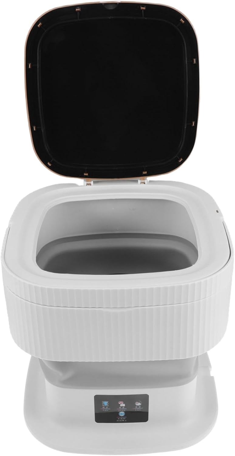 Portable Mini Washing Machine Small Washer with Automatic Modes Powerful Motor for Clothes Underwear Socks Compact Laundry Appliance for Dormitory Apartment Travel
