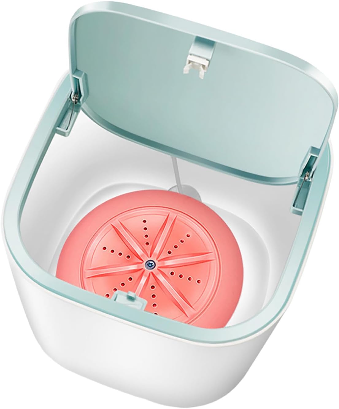 Portable Mini Washing Machine | Compact Deep Cleans Underwear, Socks, Small Laundry | Lightweight for Apartment, Dorm, Hotel, Travel & Camping (Pink)