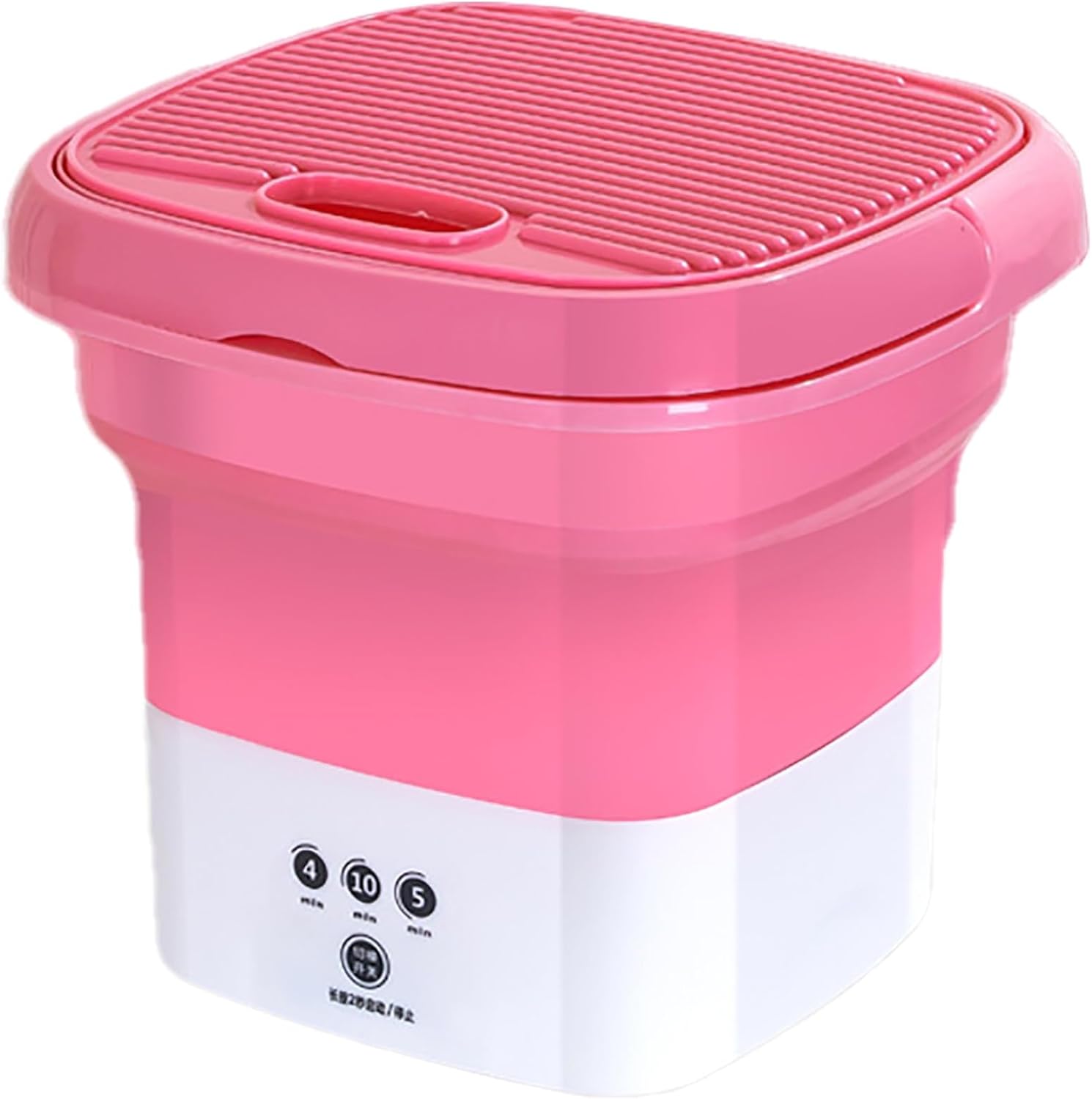 Small Washing Machine Portable， Washer Machine， for Apartments, Dorm, Camping, RV, Travel Laundry (Color : Pink)