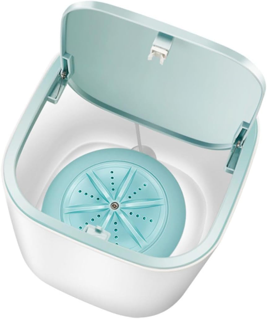 Strong Turbine Mini Washing Machine Portable for Home Travel Compact High-frequency Cleaning