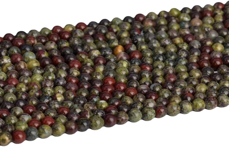 13 inch Strand of Natural gem Dragon Blood Jasper, 3-4 mm Round Smooth Beads for DIY Jewelry Making. | Beads_03318