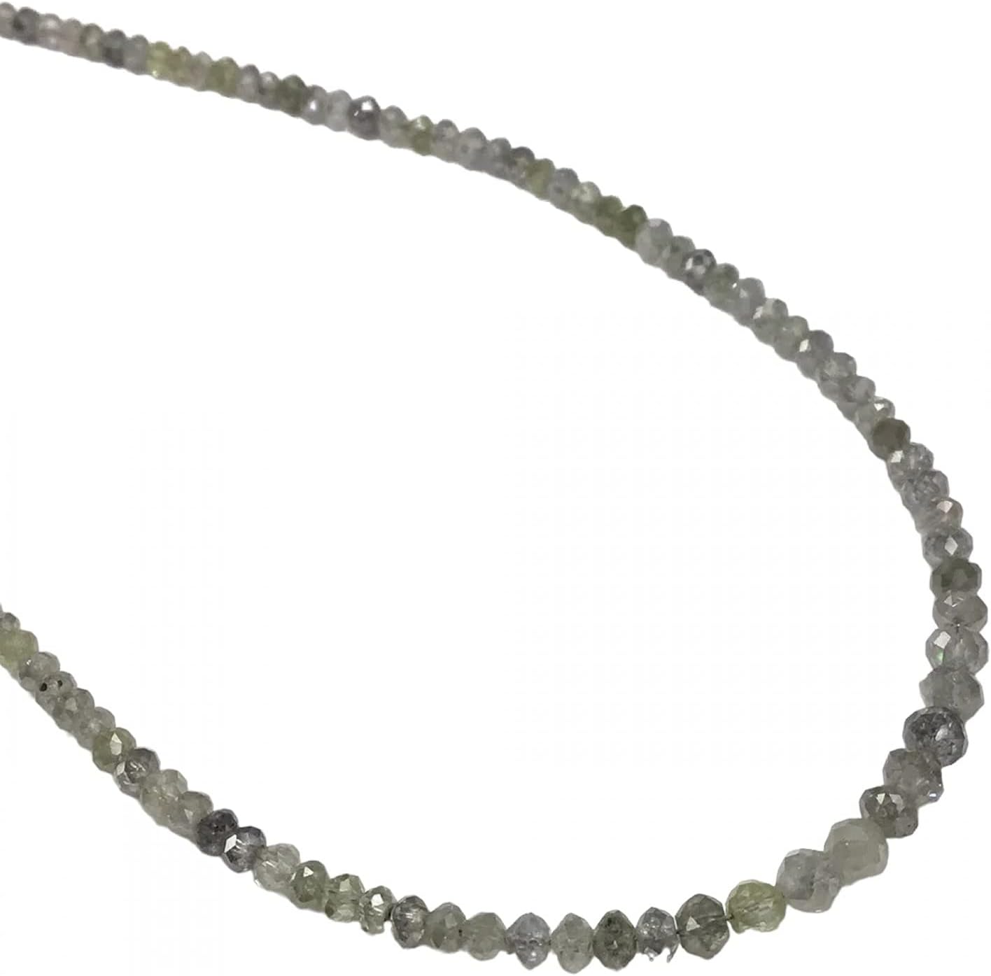 1 Strand Grey/Silver Diamond Beads 16 Inches Strand for Jewelry Exclusive by Beads_World CHIK-STNRDD-1839