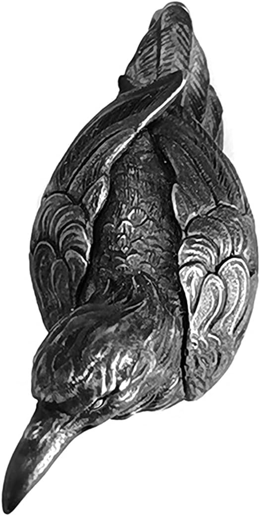 S925 sterling silver Raven EDC Bead DIY Paracord Keychain Bead Bracelet Accessories Bead,Necklace Pendant Bead,Lanyard Bead,Brass Charms