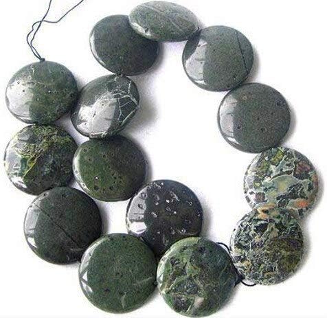 Tsunami Green Sediment Stone Pendant Bead Strand 108560 for Jewelry Making