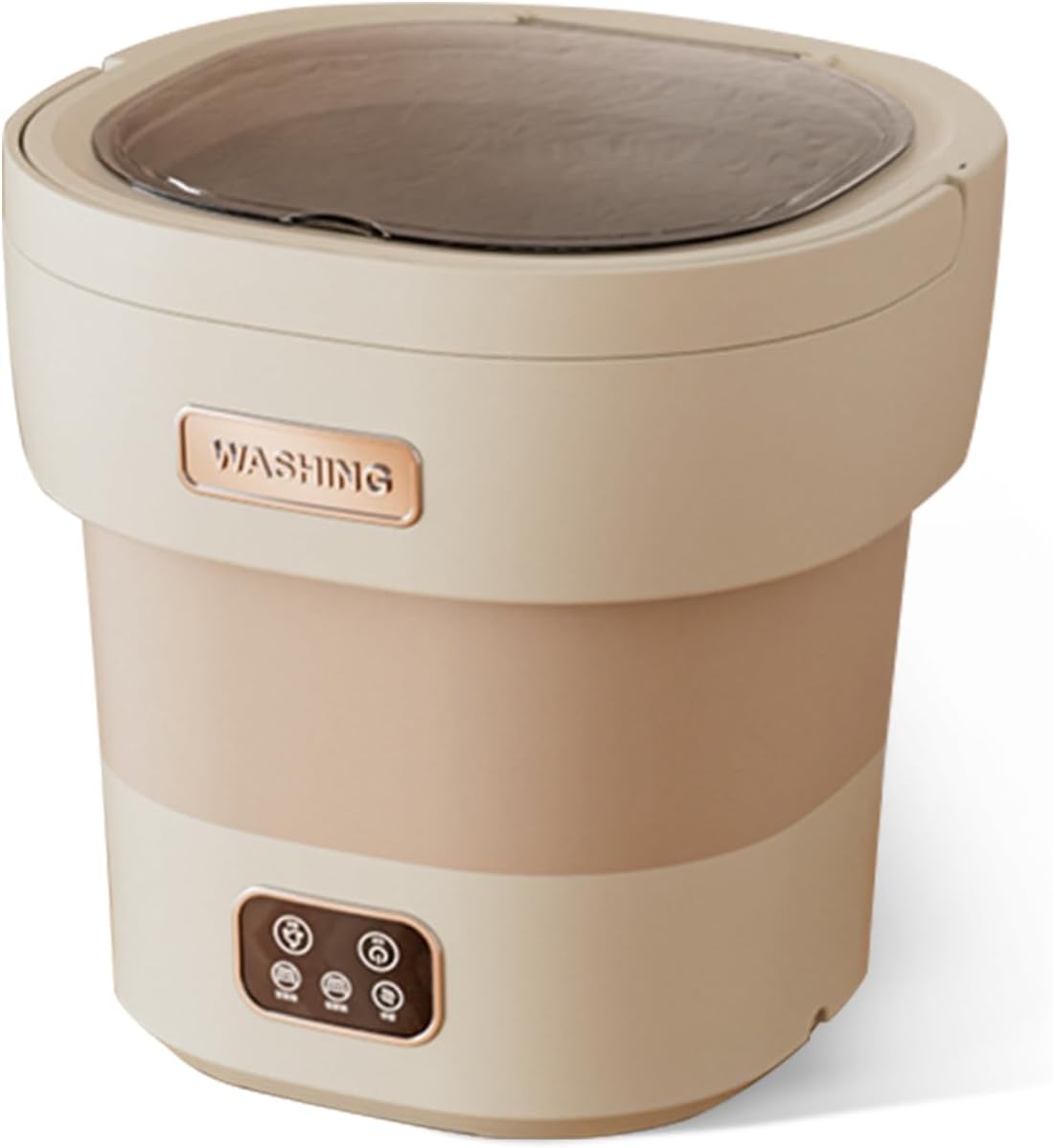 Collapsible Large Capacity Mini Washing Machine and Dryer – 12L Portable Washer with 4 Modes & Spin Basket, Deep Cleaning for Underwear, Socks, Small Laundry