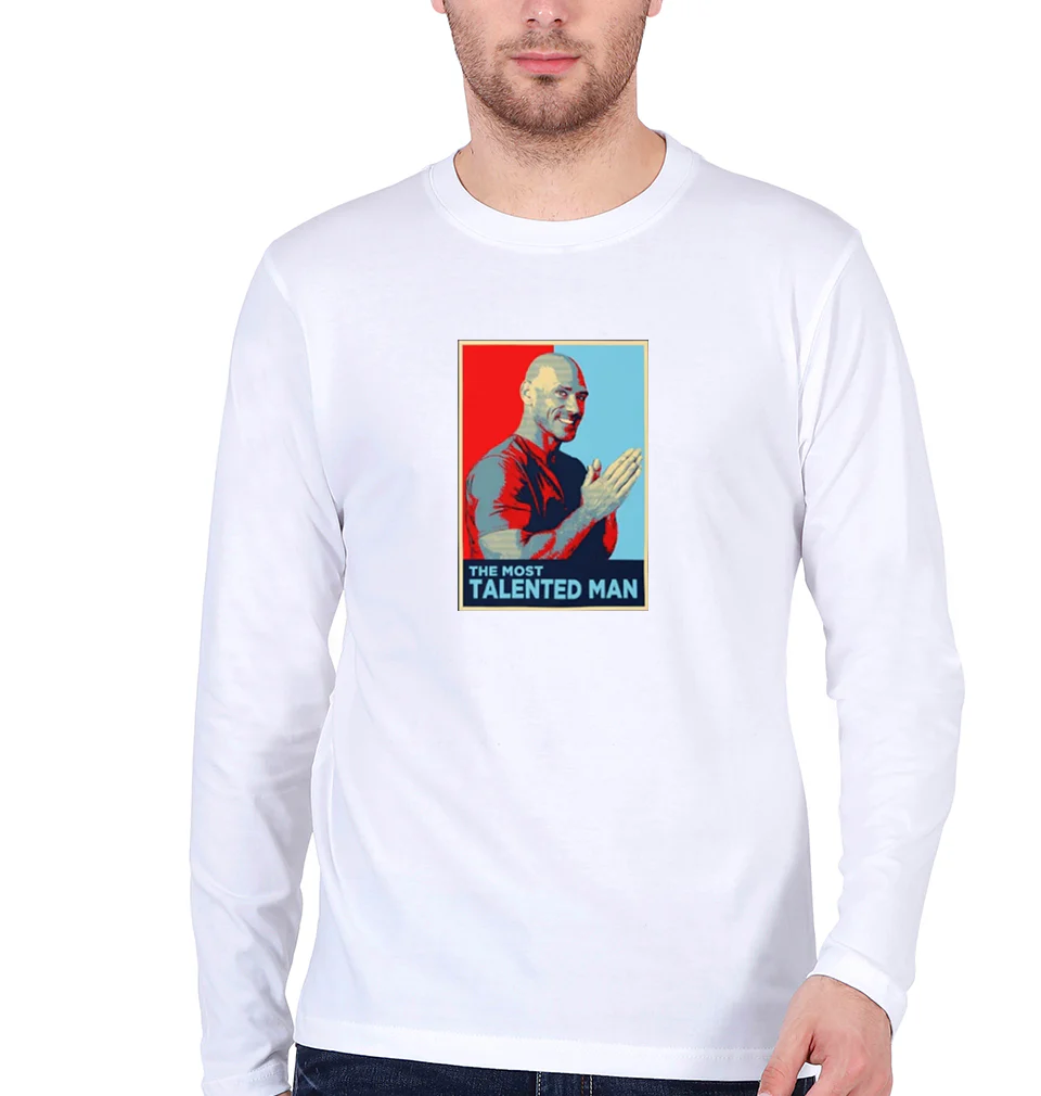 Johnny Sins Full Sleeves T-Shirt for Men